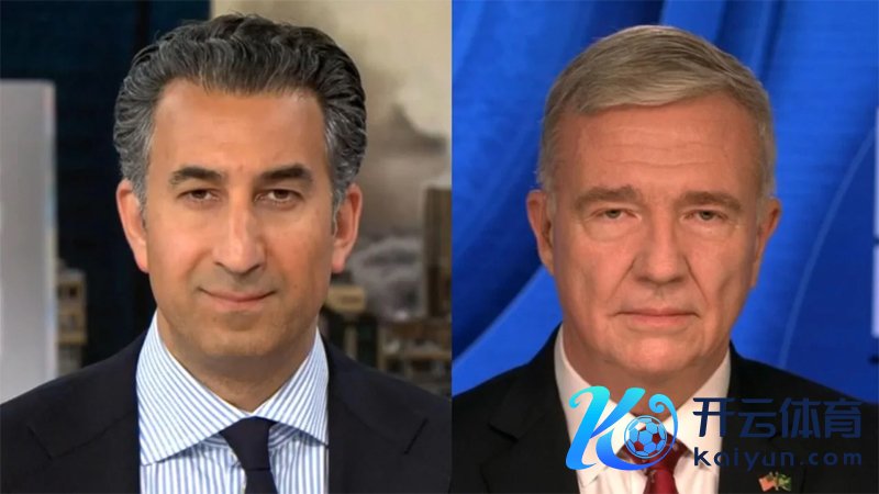 前好意思国中央司令部司令麦肯皆（右）参加CBS电视节目 视频截图